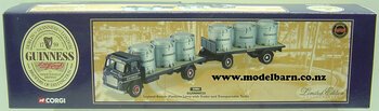 1/50 Leyland Beaver 2-Axle Truck with 2-Axle Trailer & Tanks Load "Guinness"-leyland-Model Barn