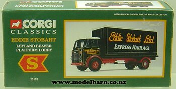 1/50 Leyland Beaver Flatdeck Truck with Container "Eddie Stobart Ltd"-leyland-Model Barn