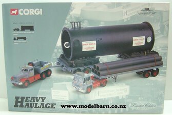 1/50 Diamond T Ballast Truck with Nicolas Trailers (x2), Guy Invincible with Flat Deck Trailer, "Sunter Bros"-other-trucks-Model Barn