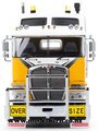 1/50 Kenworth K200 2.3m & Freighter Flat Top B-Double Trailer Combo "Big Hill Cranes"