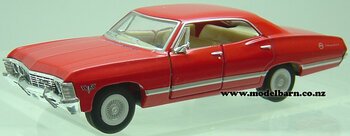 1/43 Chev Impala (1967, red, unboxed)-chevrolet-and-gmc-Model Barn