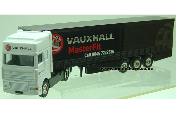 1/64 DAF XF Prime Mover & Semi Curtainside Trailer "Vauxhall Masterfit"