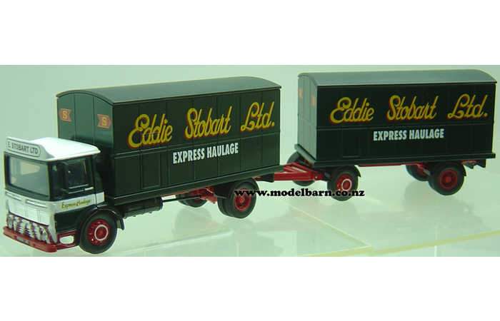 1/50 AEC 2-Axle Box Truck & 2-Axle Box Trailer "Eddie Stobart Ltd"