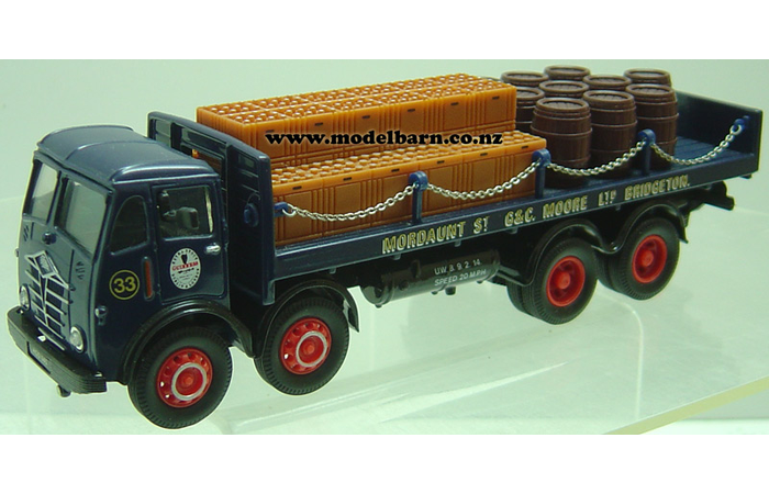 1/50 Foden 4-Axle Flatdeck Truck & Barrels Load "G & C Moore Ltd"