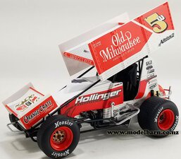 1/50 Sprint Car No 5w "Old Milwaukee" (Lucas Wolfe)-vehicles-Model Barn