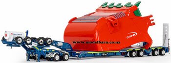 1/50 Drake 2x8 Dolly & 4x8 Low Loader Bucket Trailer with Bucket Combo "Centurion"-trucks-and-trailers-Model Barn