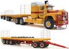 1/64 Mack Valueliner Flat Deck Road Train with 3 Trailers "Mansell"