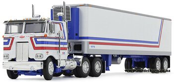 1/64 Peterbilt 352 Prime Mover & Semi Reefer Trailer "Bicentenial"-trucks-and-trailers-Model Barn