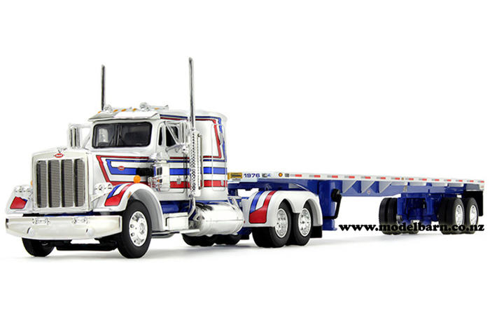 1/64 Peterbilt 359 & Semi Flat Top Trailer "Bicentenial"