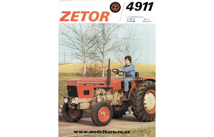 Zetor 4911 Tractor Sales Brochure