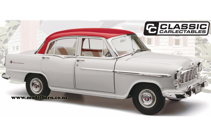 1/18 Holden FE Special Sedan (Gypsy Red over Castle Grey)