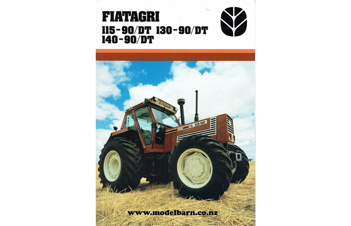 Fiat 115-90 DT, 130-90 DT & 140-90 DT Tractors Sales Brochure