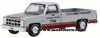 1/64 GMC 1500 Sierra Classic Pick-Up (1981, grey & red)