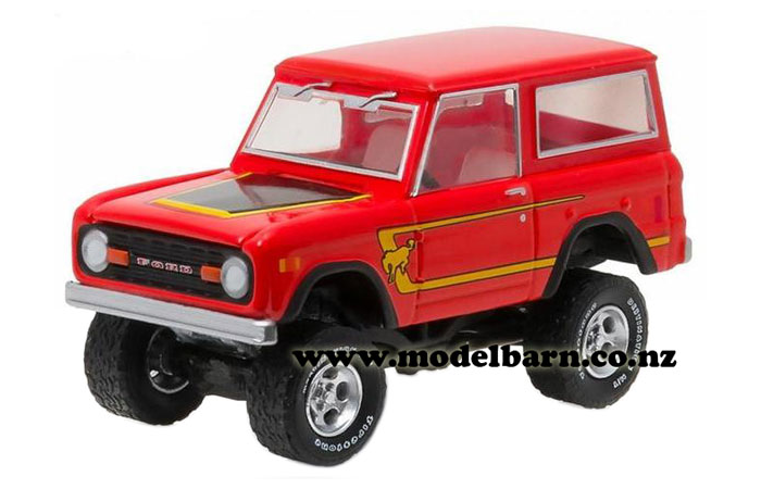 1/64 Ford Bronco 4WD (1977, orange & black)