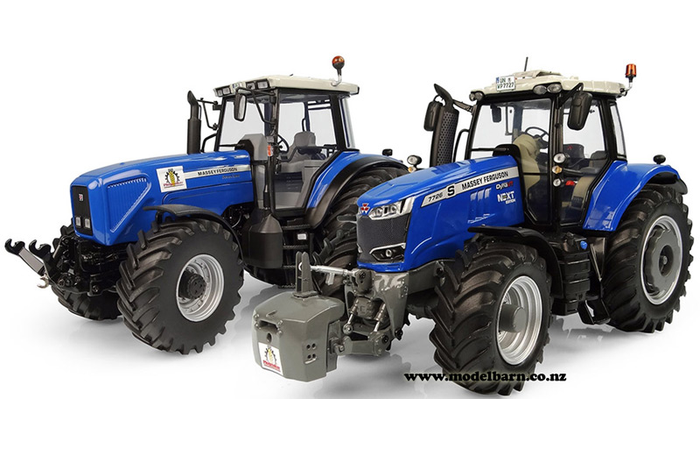 1/32 Massey Ferguson 8260 & Massey Ferguson 7726S Set "Plogmaker" (blue)