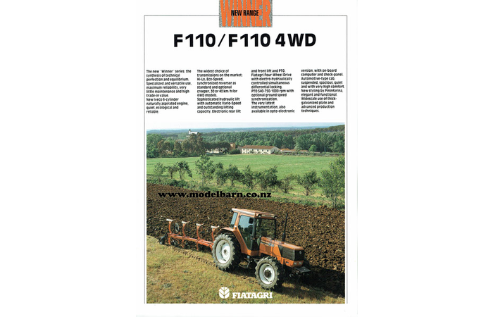 Fiat F110 & F110 4WD Tractor Sales Brochure