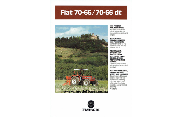 Fiat 70-66 & 70-66 DT Tractors Sales Brochure