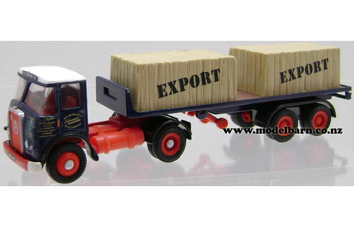 1/76 Atkinson Mark I Prime Mover & Semi Flatdeck Trailer & Load "WH Bowker Ltd"