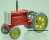 Large Tractor (red, silver & yellow, boxed) Charbens