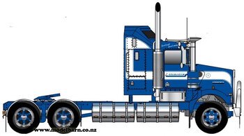 1/50 Kenworth W900 SAR Aerodyne with Spiders "Mainfreight"-trucks-and-trailers-Model Barn