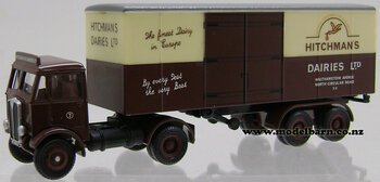 1/76 AEC Mammoth Mark III Prime Mover & Semi Box Trailer "Hitchman's Dairies"-aec-Model Barn