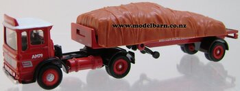 1/76 AEC Mammoth Major Ergomatic Prime Mover with Semi Flatdeck Trailer & Load "British Road Services"-aec-Model Barn