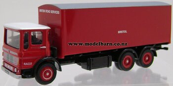 1/76 AEC Ergomatic 3XL 3-Axle Box Truck "British Road Services"-aec-Model Barn