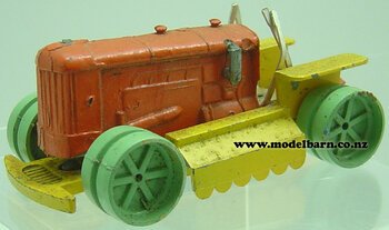 Crawler Tractor (orange, yellow & green, broken) Crescent-other-collectable-toys-Model Barn