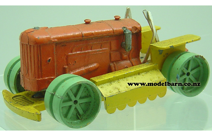 Crawler Tractor (orange, yellow & green, broken) Crescent