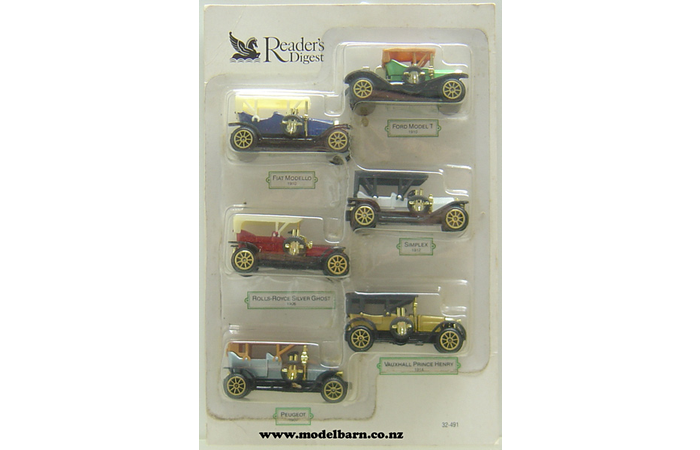 Vintage Car Miniatures Set of 6