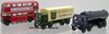 1/76 AEC Mammoth Mark III Tanker & Box Truck, AEC Double-Deck Bus Set "Tate & Lyle"