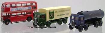 1/76 AEC Mammoth Mark III Tanker & Box Truck, AEC Double-Deck Bus Set "Tate & Lyle"-buses,-coaches-and-trams-Model Barn