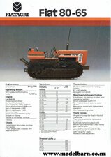 Fiat 80-65 Crawler Tractor Sales Brochure-fiat,-hesston.-laverda-Model Barn