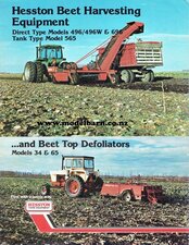 Hesston Beet Harvesting & Beet Top Defoliators Sales Brochure-hesston-Model Barn