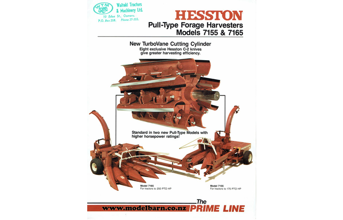 Hesston 7155 & 7165 Pull-Type Forage Harvesters Sales Brochure