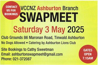 Ashburton Swap Meet May 3 2025-upcoming-events-Model Barn