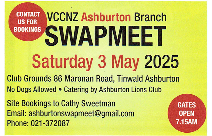 Ashburton Swap Meet May 3 2025