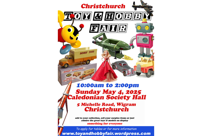 Christchurch Toy & Hobby Fair May 4 2025