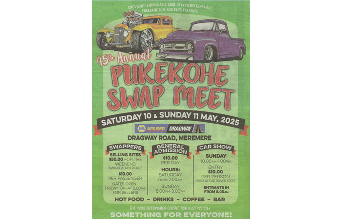 Pukekohe Swap Meet May 10, 11 2025