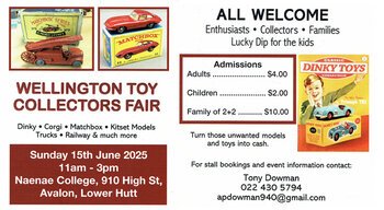 Wellington Toy Collectors Fair June 15 2025-upcoming-events-Model Barn