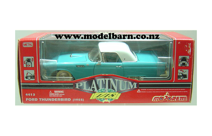 1/18 Ford Thunderbird Convertible (1955, turquoise & white)