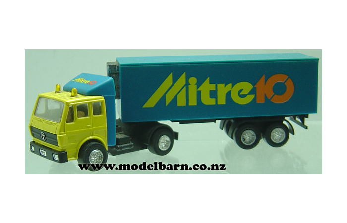 Mitre 10 Truck with Semi Trailer (yellow & blue, 207mm, unboxed)