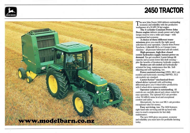 John Deere 2450 tractor information