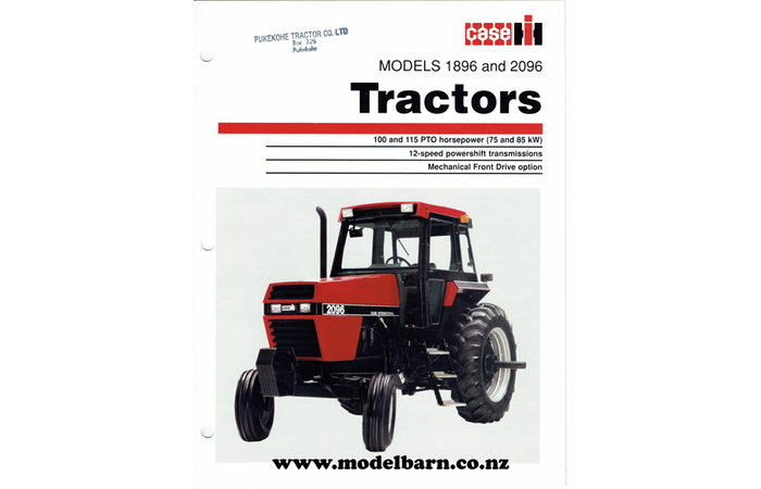 Case-IH 1896 & 2096 Tractors Brochure