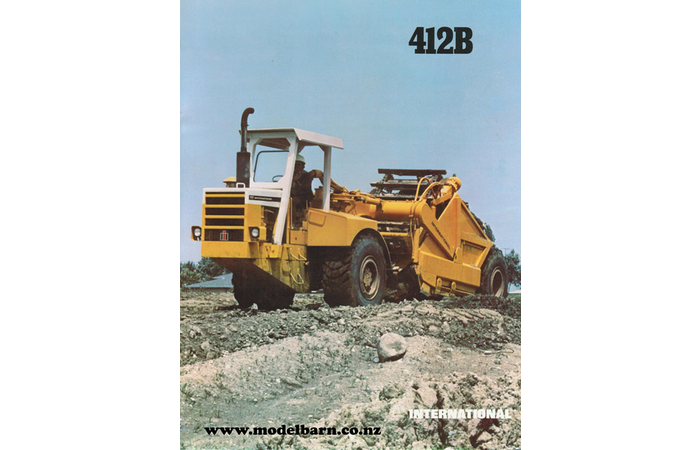 International 412B Motor Scraper Brochure 1980