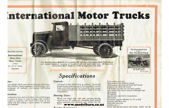 International Motor Trucks Brochure 1924 - New Zealand Editions-NZ ...