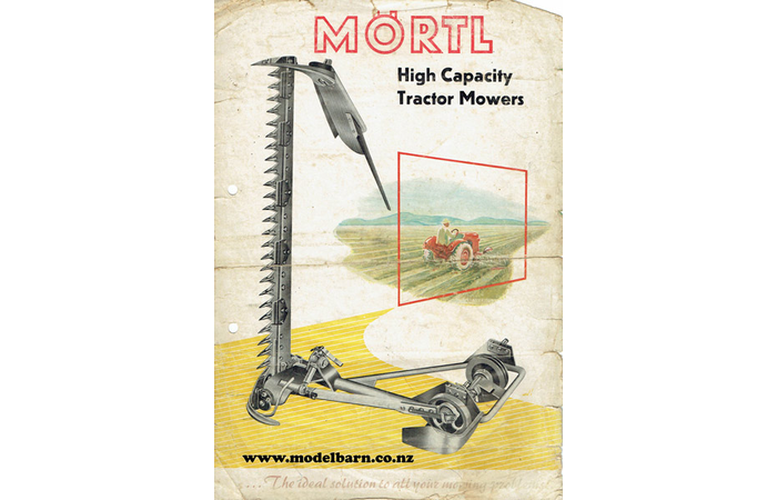 Mortl Mid Mounted Tractor Mowers Brochure 1955