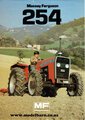 Massey Ferguson 254 Tractor Spec Sheet Brochure 1984