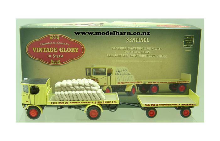 1/50 Sentinel Steam Wagon & Trailer "Paul Bros Ltd"