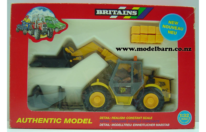 1/32 JCB 526S Loadall Telescopic Loader with Attachments